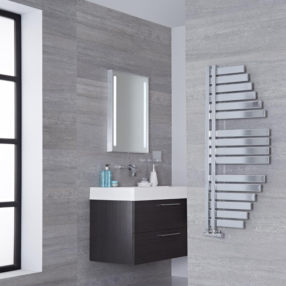 Lazzarini Way Spinnaker - Chrome Designer Heated Towel Rail - 1100mm x 483mm
