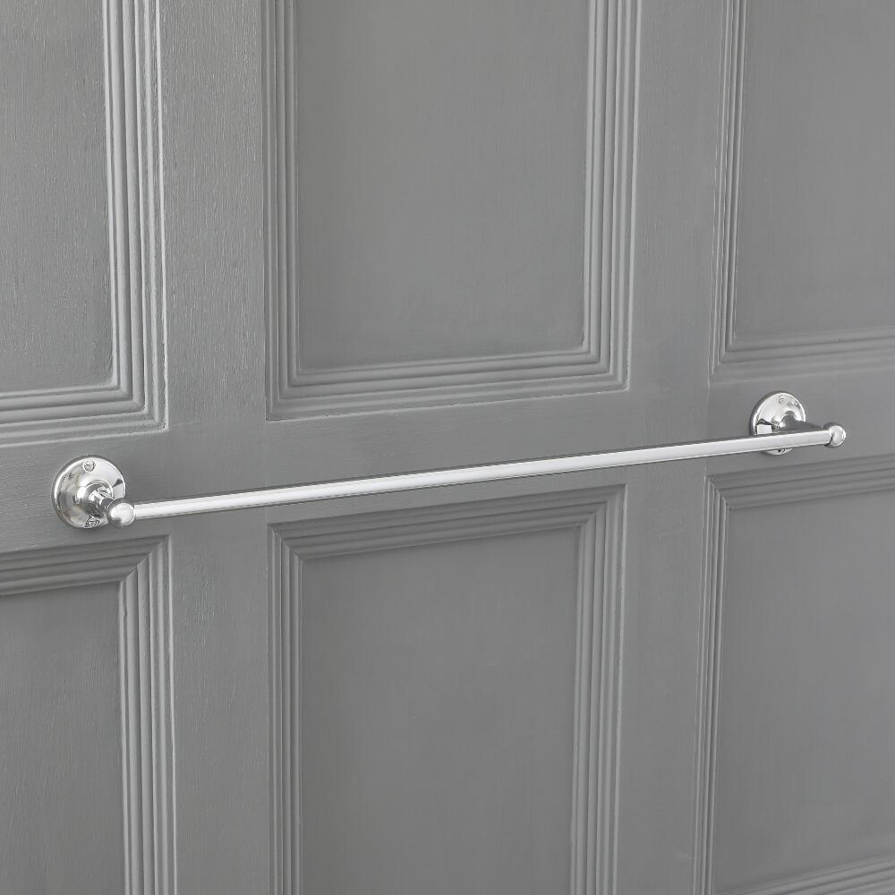 Milano Elizabeth - Traditonal Single Towel Rail - Chrome