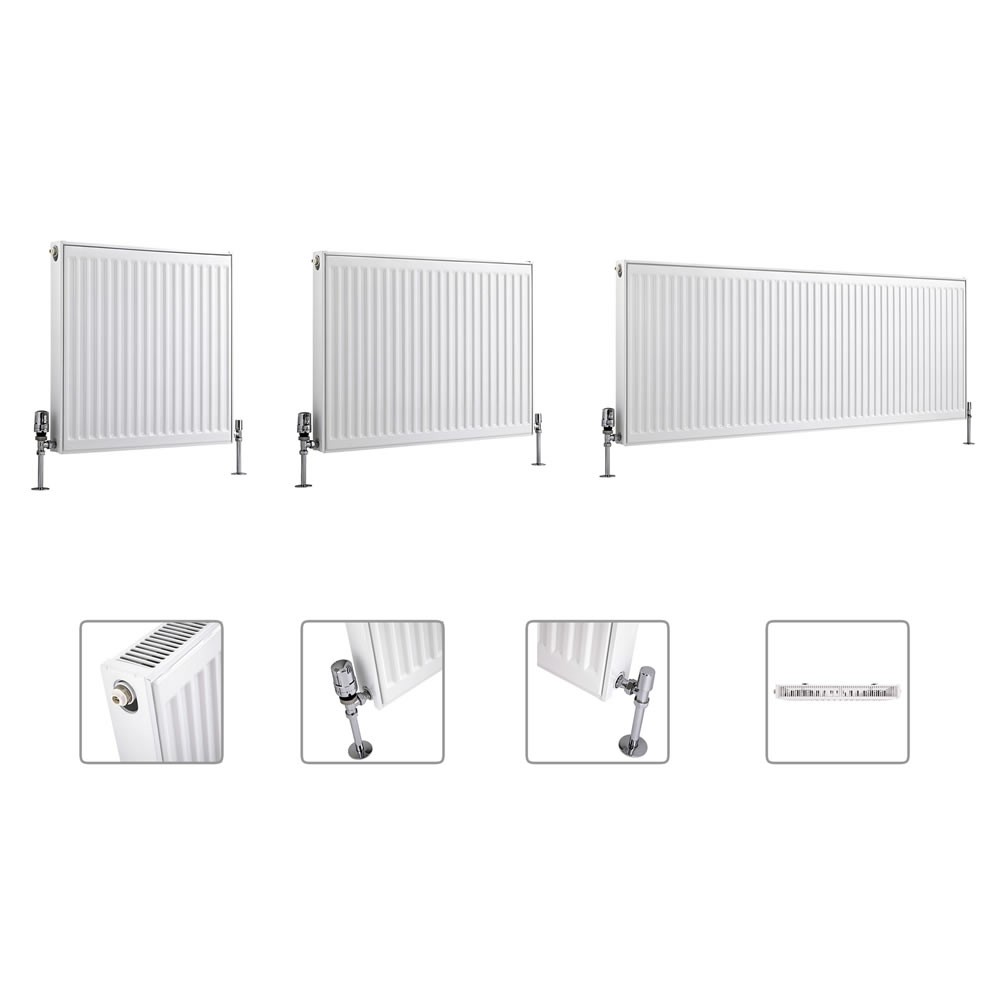 Milano Compact - Single Panel Radiator - Multiple Sizes Available (Type 11)