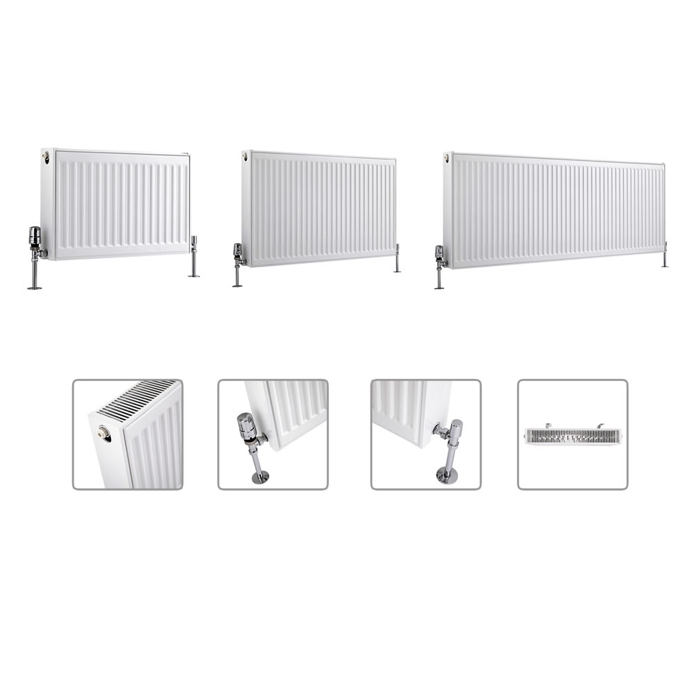 Milano Compact - Double Panel Radiator - Multiple Sizes Available (Type 22)