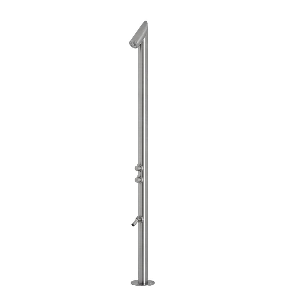 Milano Isla - Chrome Modern Freestanding Outdoor Shower