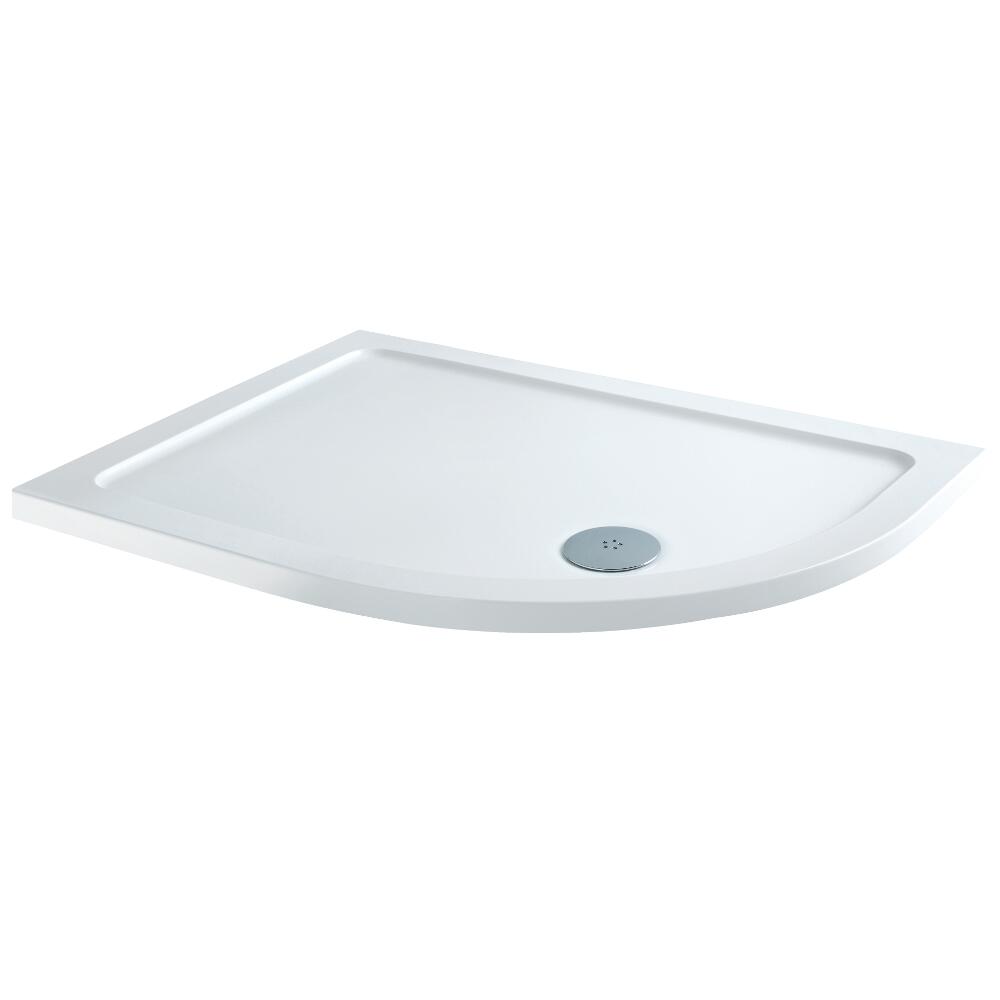Milano Low Profile Offset Quadrant Shower Tray RH 1200 x 800mm