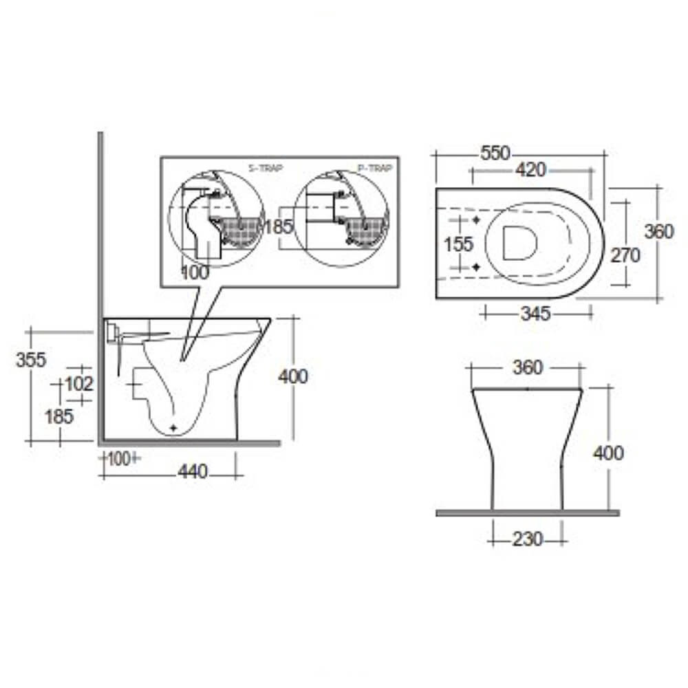 product dimensions