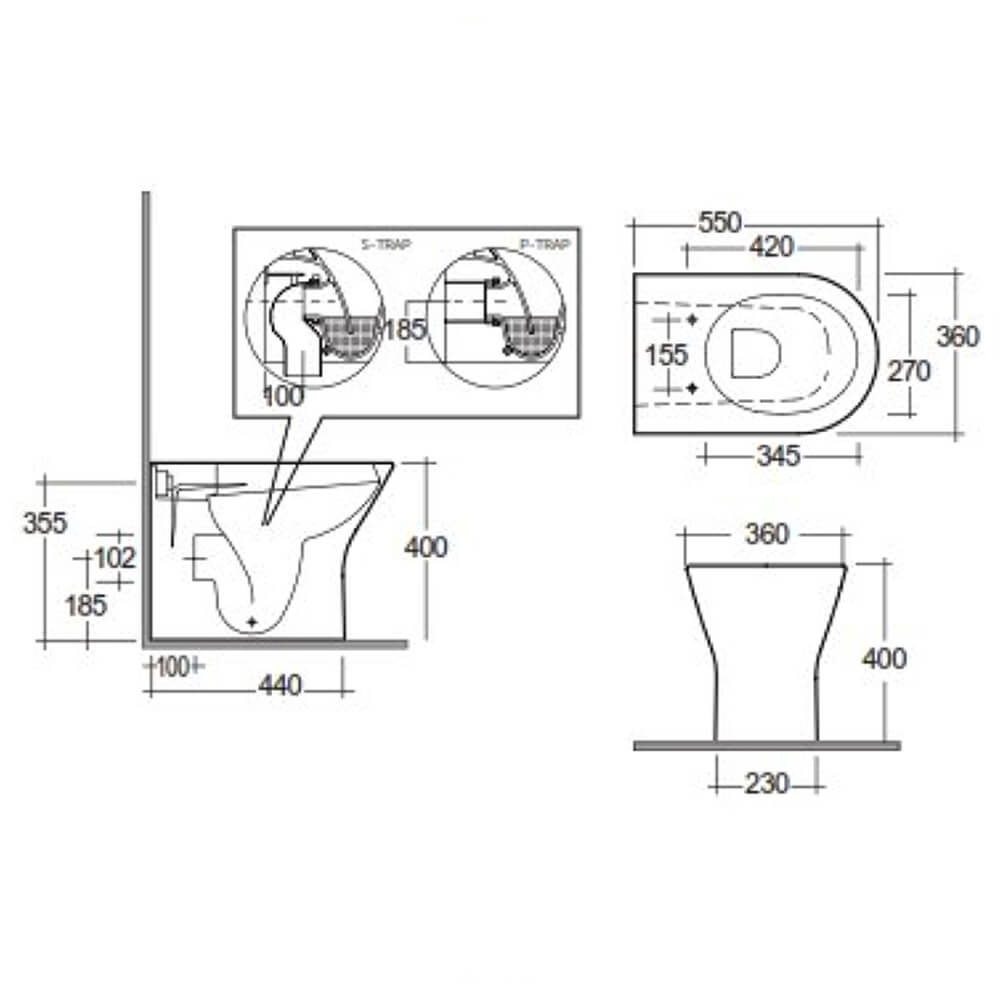 product dimensions