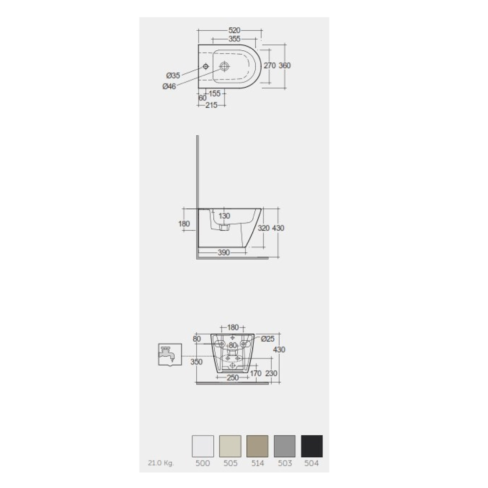 product dimensions