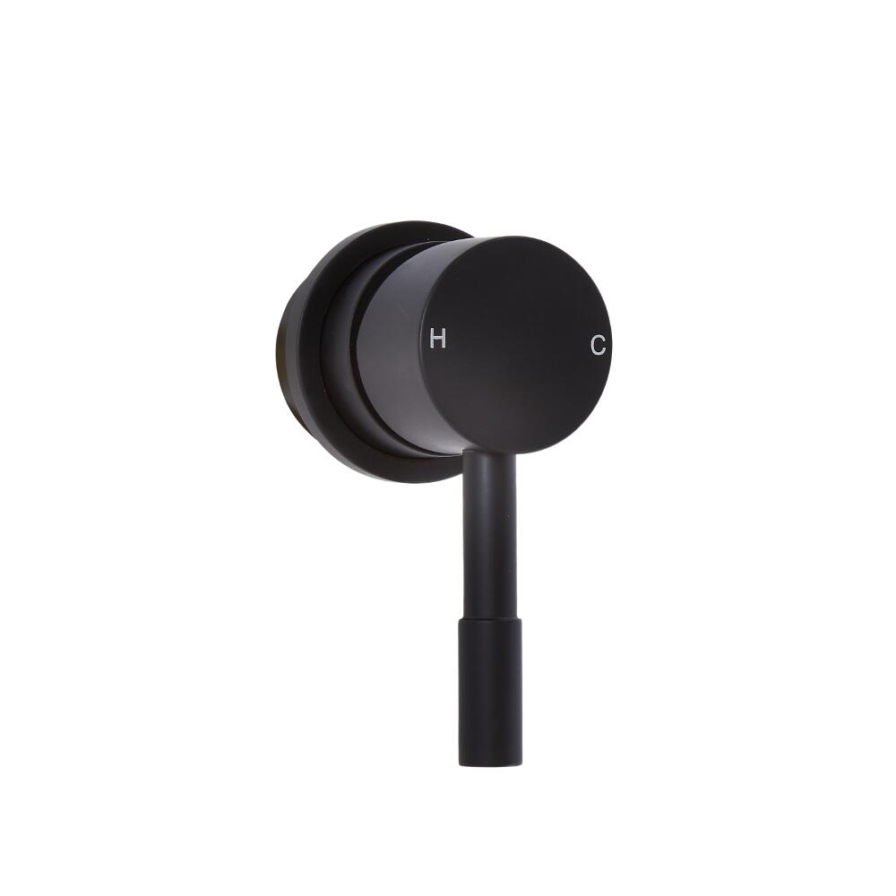 Milano Nero - Manual Shower Valve - One Outlet - Black