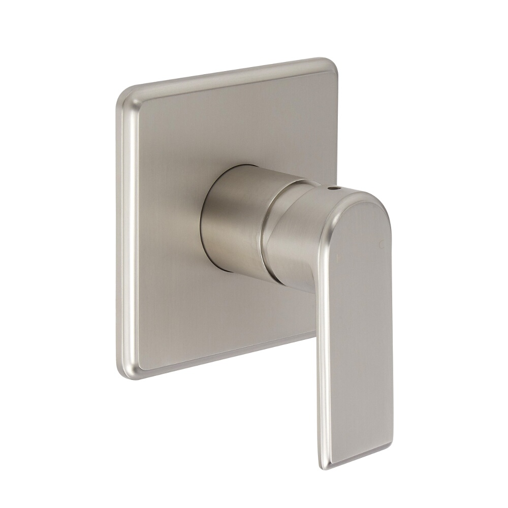 Milano Ashurst - Modern Manual Shower Valve - One Outlet - Brushed Nickel