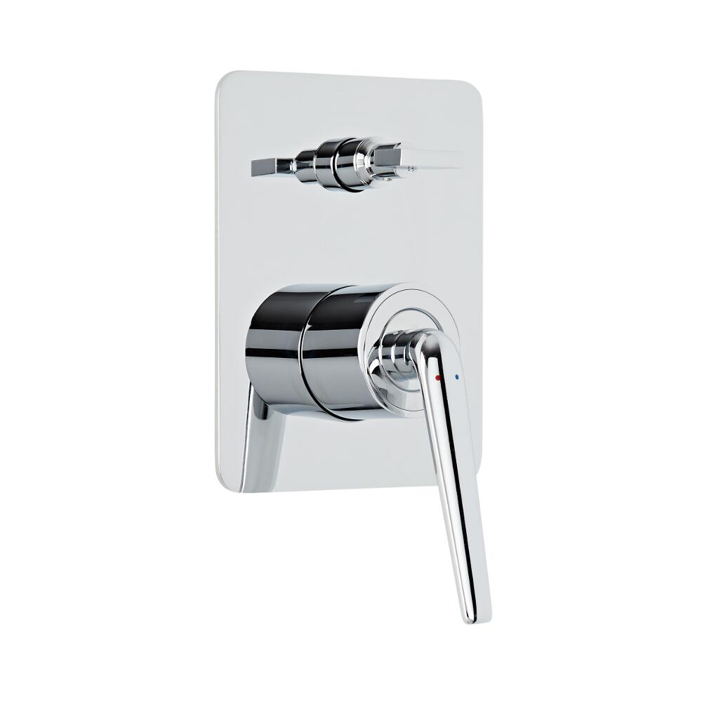 Milano Vora - Modern Manual Shower Valve with Diverter - 2 Outlets - Chrome