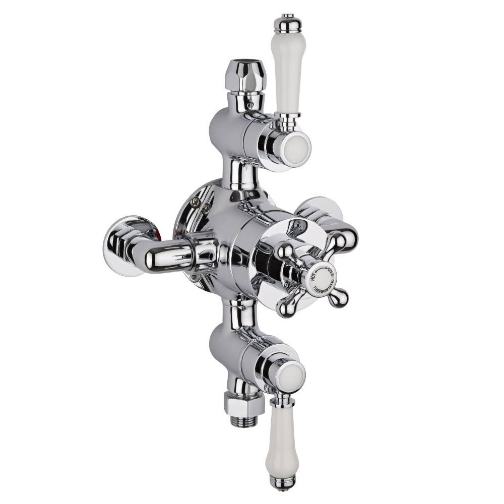 Milano Victoria Traditional Triple Exposed Thermostatic Shower Valve