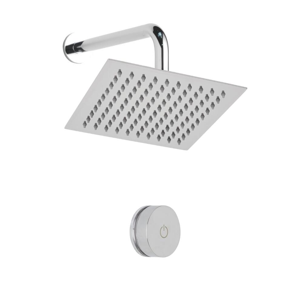 Milano Vis One Outlet Digital Thermostatic Shower with Square Wall Mounted Shower Head