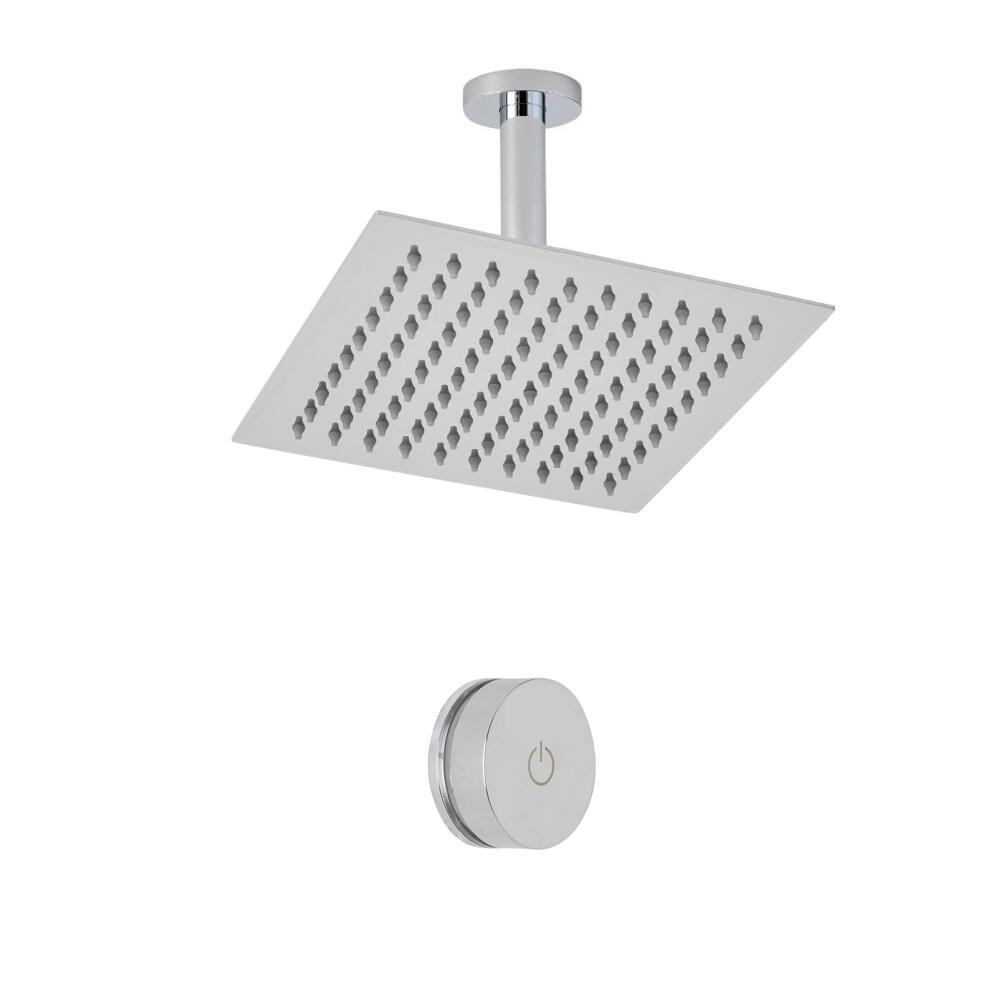 Milano Vis One Outlet Digital Thermostatic Shower with Square Ceiling Mounted Shower Head