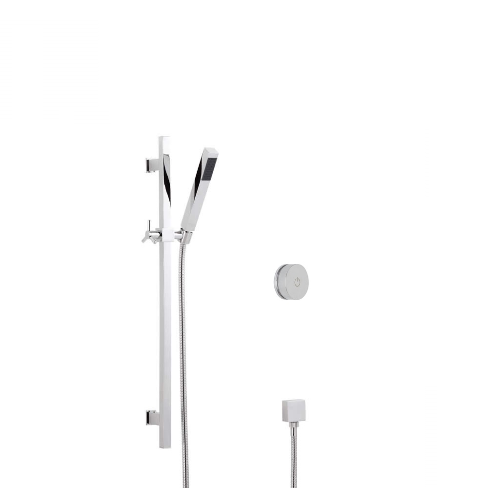 Milano Vis One Outlet Digital Thermostatic Shower and Kubix Slide Rail Kit
