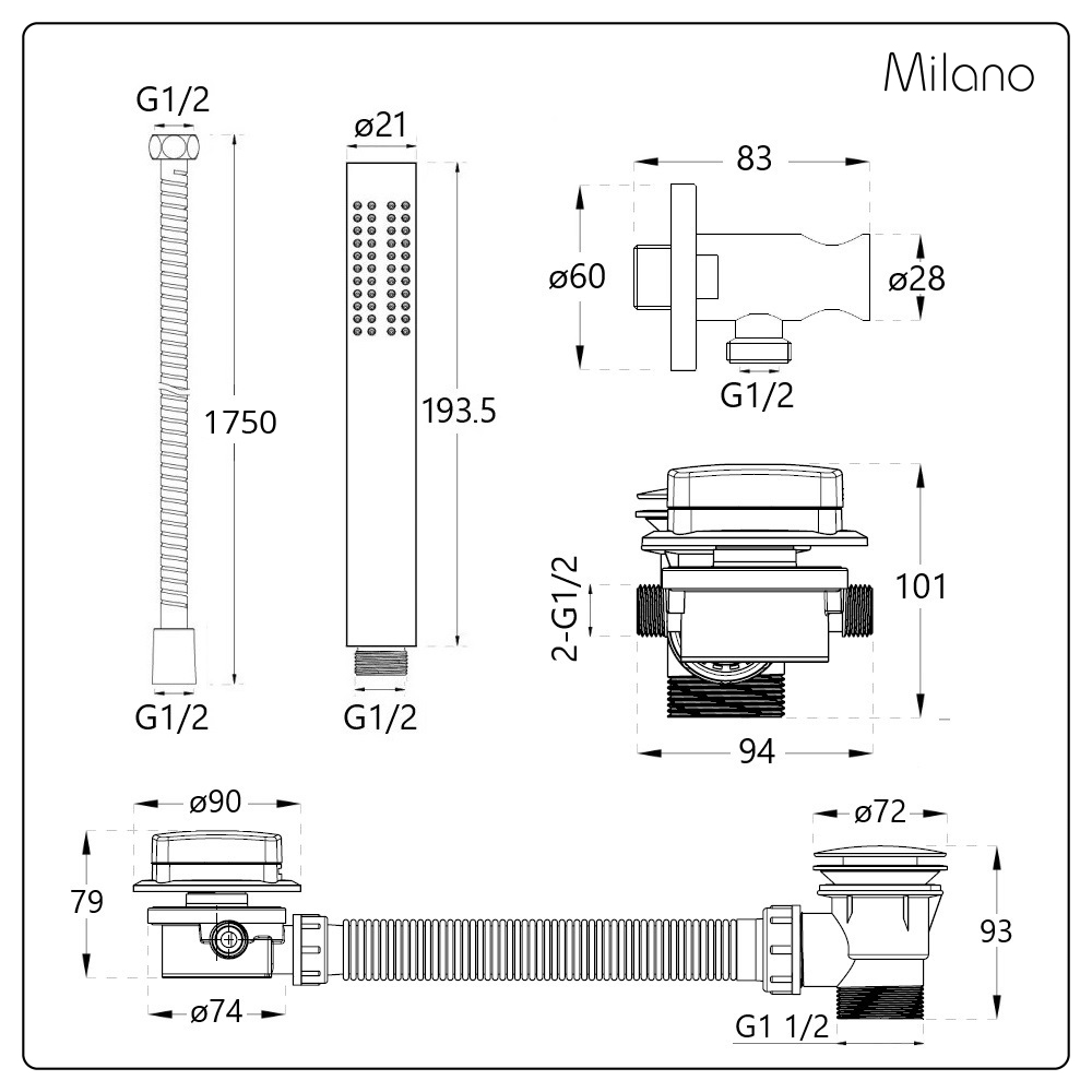 product dimensions