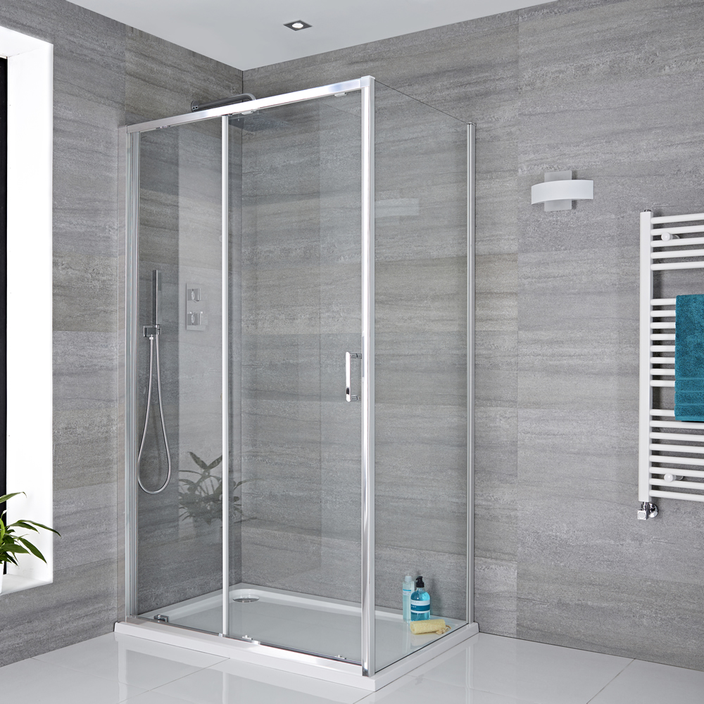 Milano Portland Sliding Shower Door with Choice of End Panel