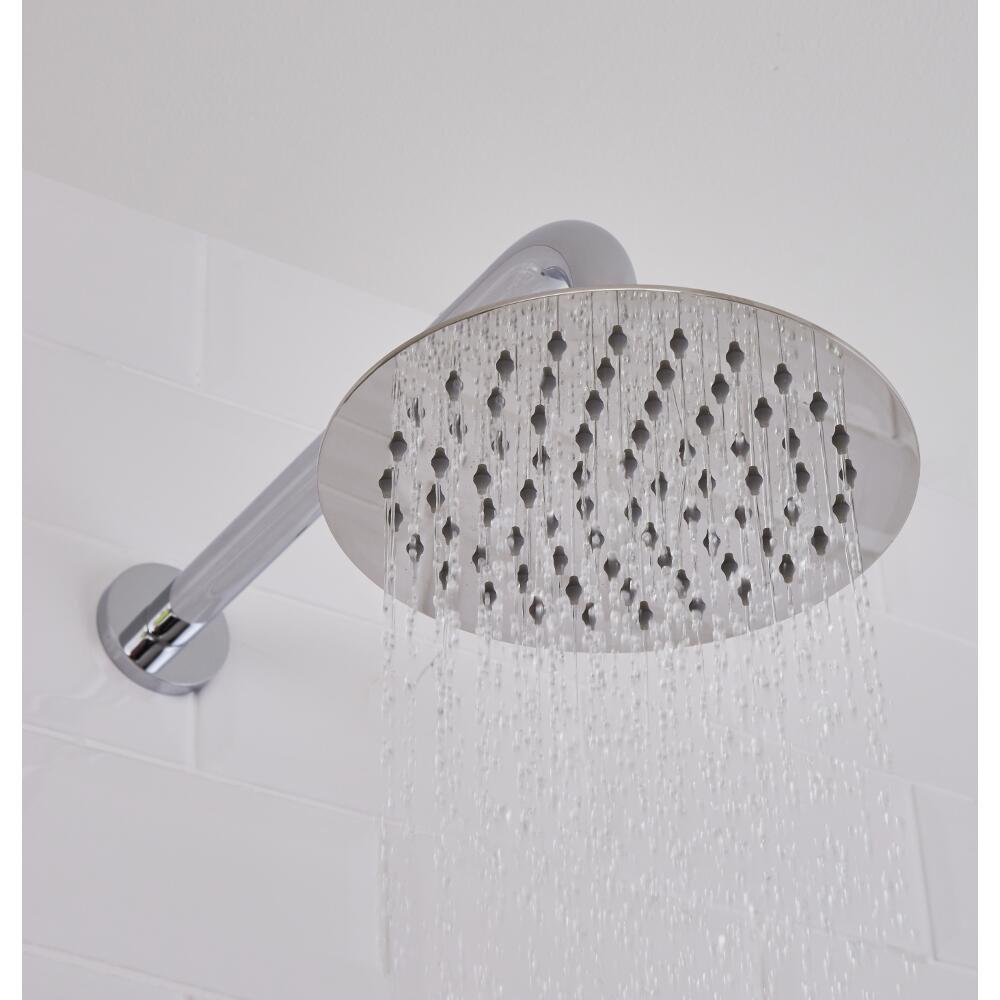 Round 200mm Fixed Shower Head and Wall Mounted Arm