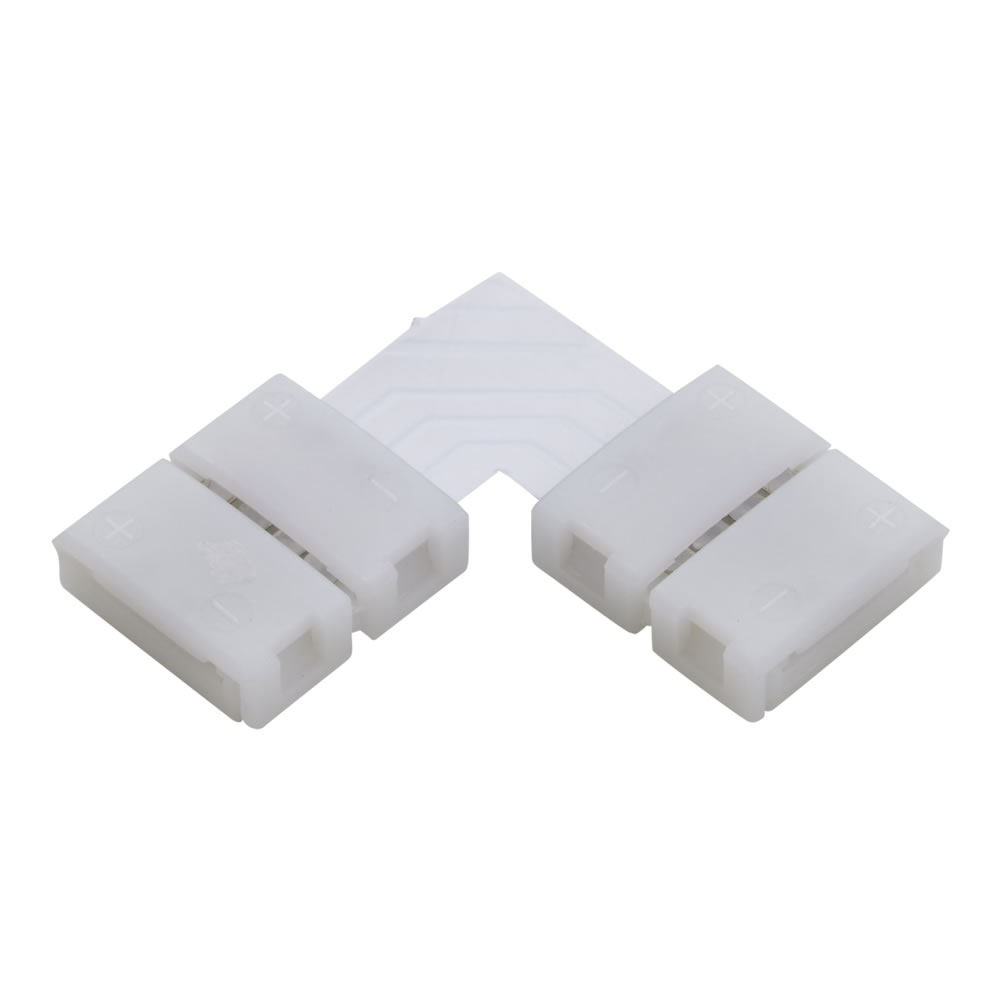 Biard L-Shaped LED Strip Connector for 5050 10mm IP20 RGB - 4 Pin