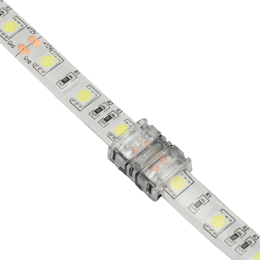 Biard LED Strip Connector For 5050 10mm IP65 Single Colourl - 2pin