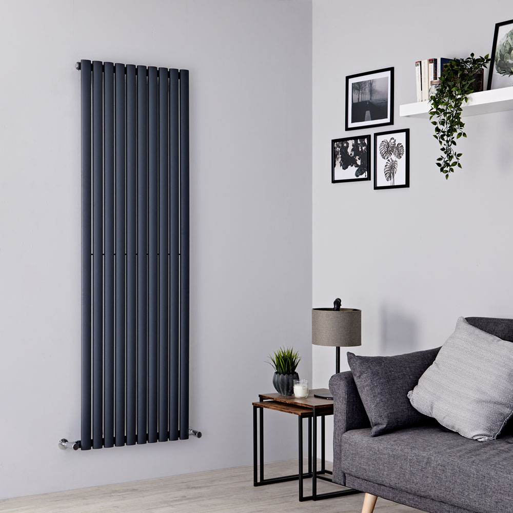 Milano Aruba - Anthracite Vertical Designer Radiator - 1780mm x 590mm