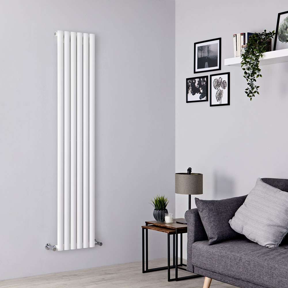 Milano Aruba - White Vertical Designer Radiator - 1780mm x 354mm