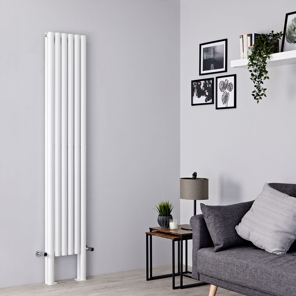 Milano Aruba Plus - White Vertical Designer Radiator - 2000mm x 354mm (Double Panel)