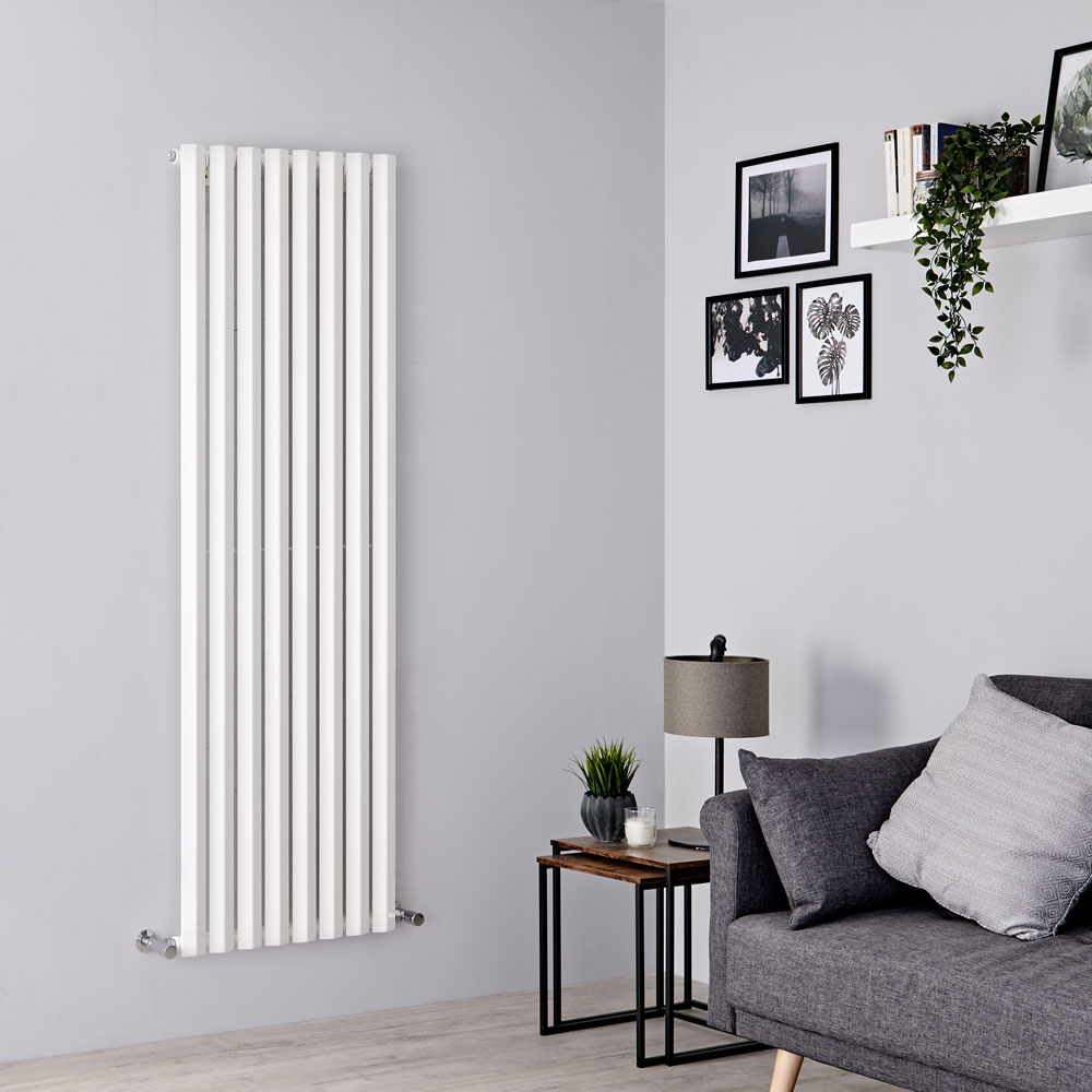 Milano Viti - White Diamond Panel Vertical Designer Radiator - 1780mm x 560mm