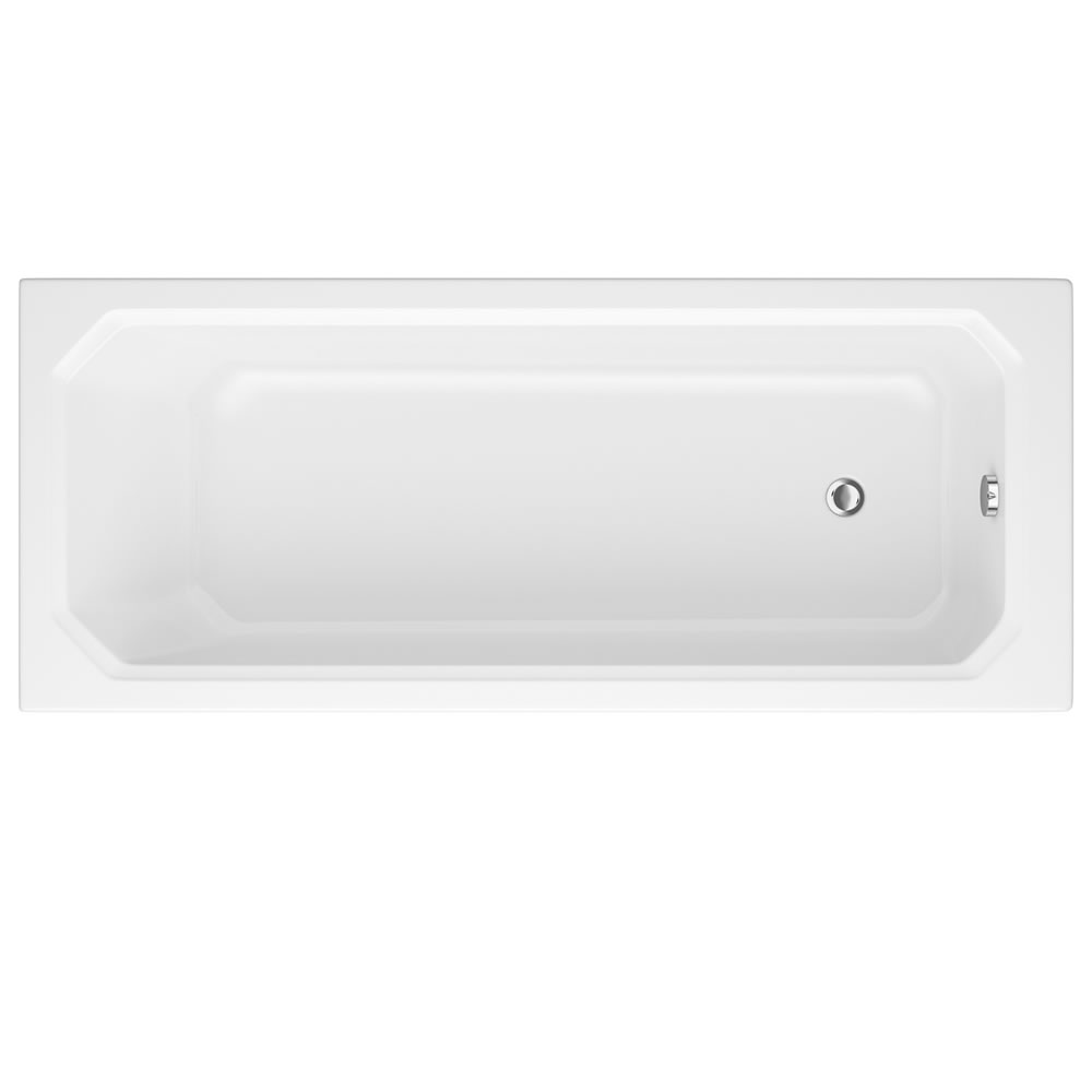 Milano Carlton - White Traditional Single Ended Standard Bath - 1700mm x 750mm
