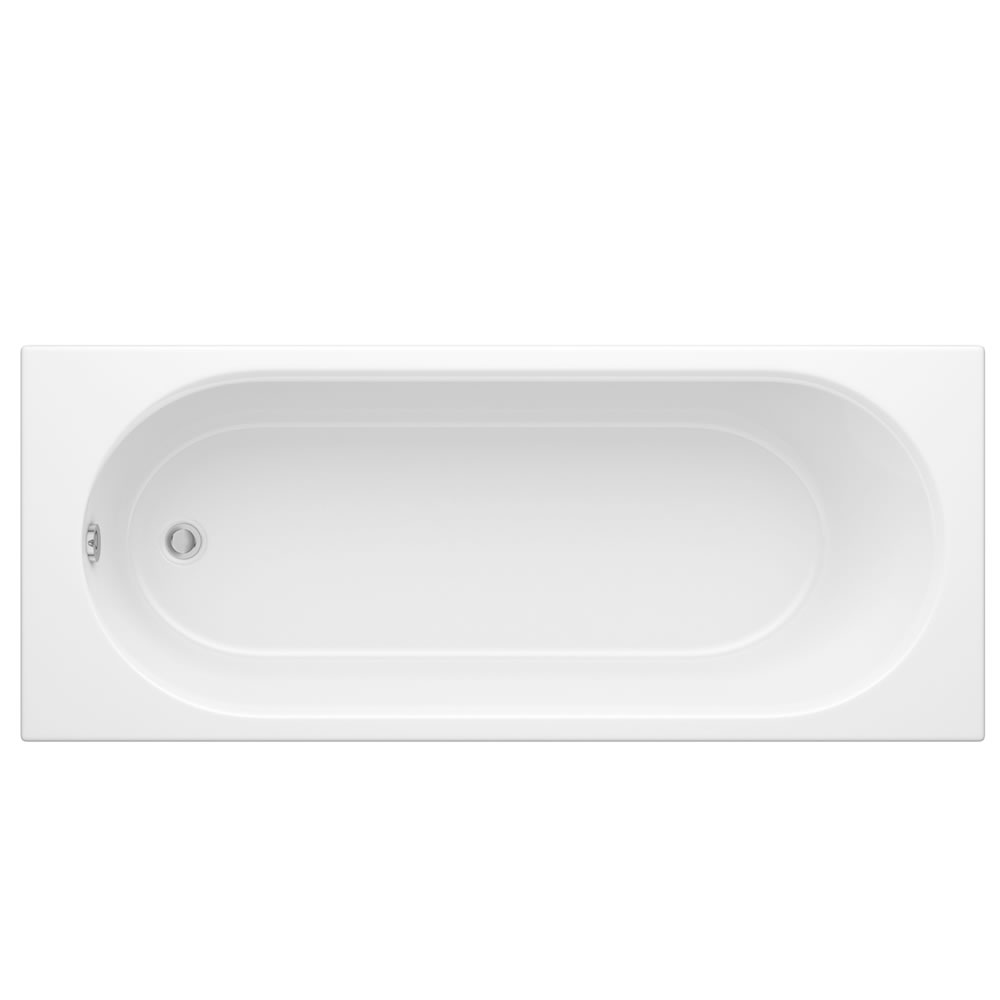 Milano - 1600mm x 700mm Round Single Ended Standard Bath