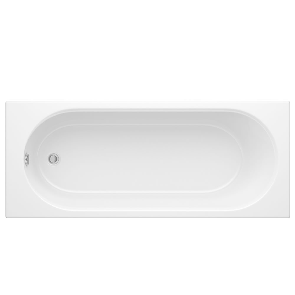 Milano - 1700mm x 700mm Round Single Ended Standard Bath with Panels