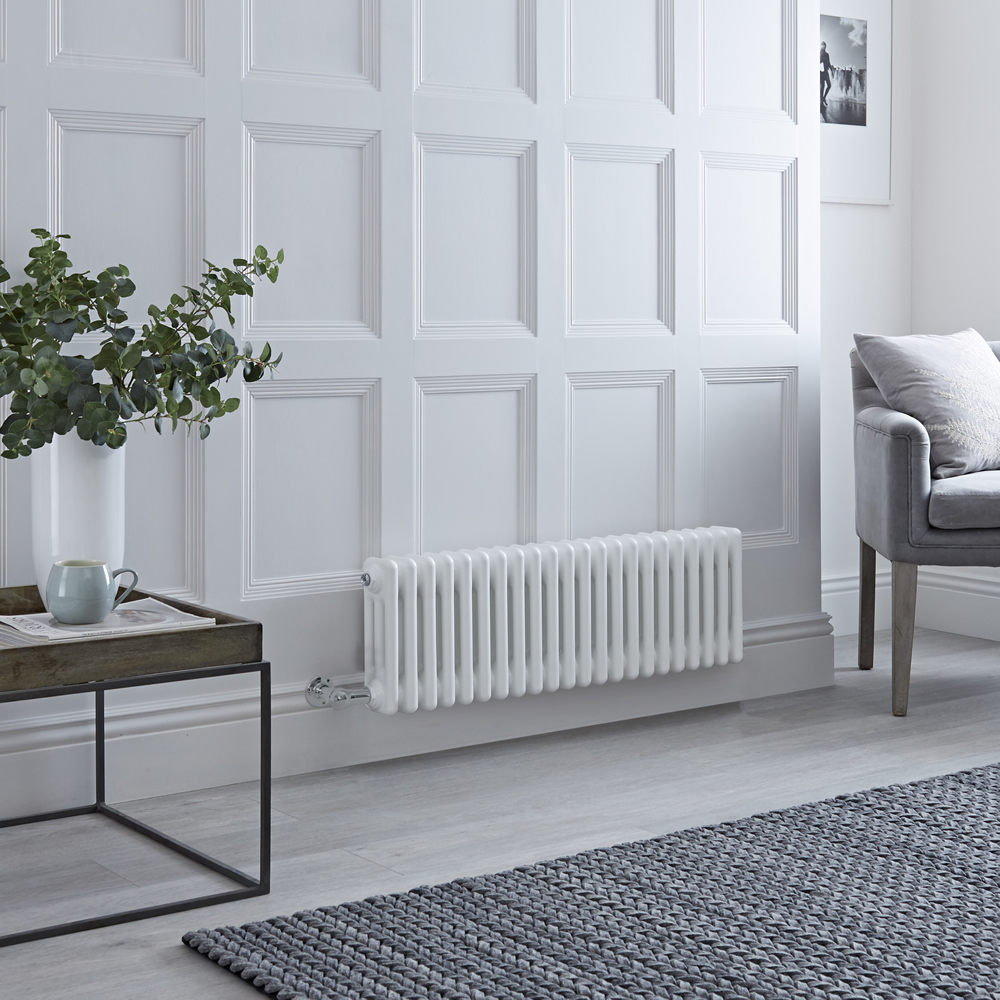 Milano Windsor - Traditional White 3 Column Electric Radiator 300mm x 1013mm (Horizontal)
