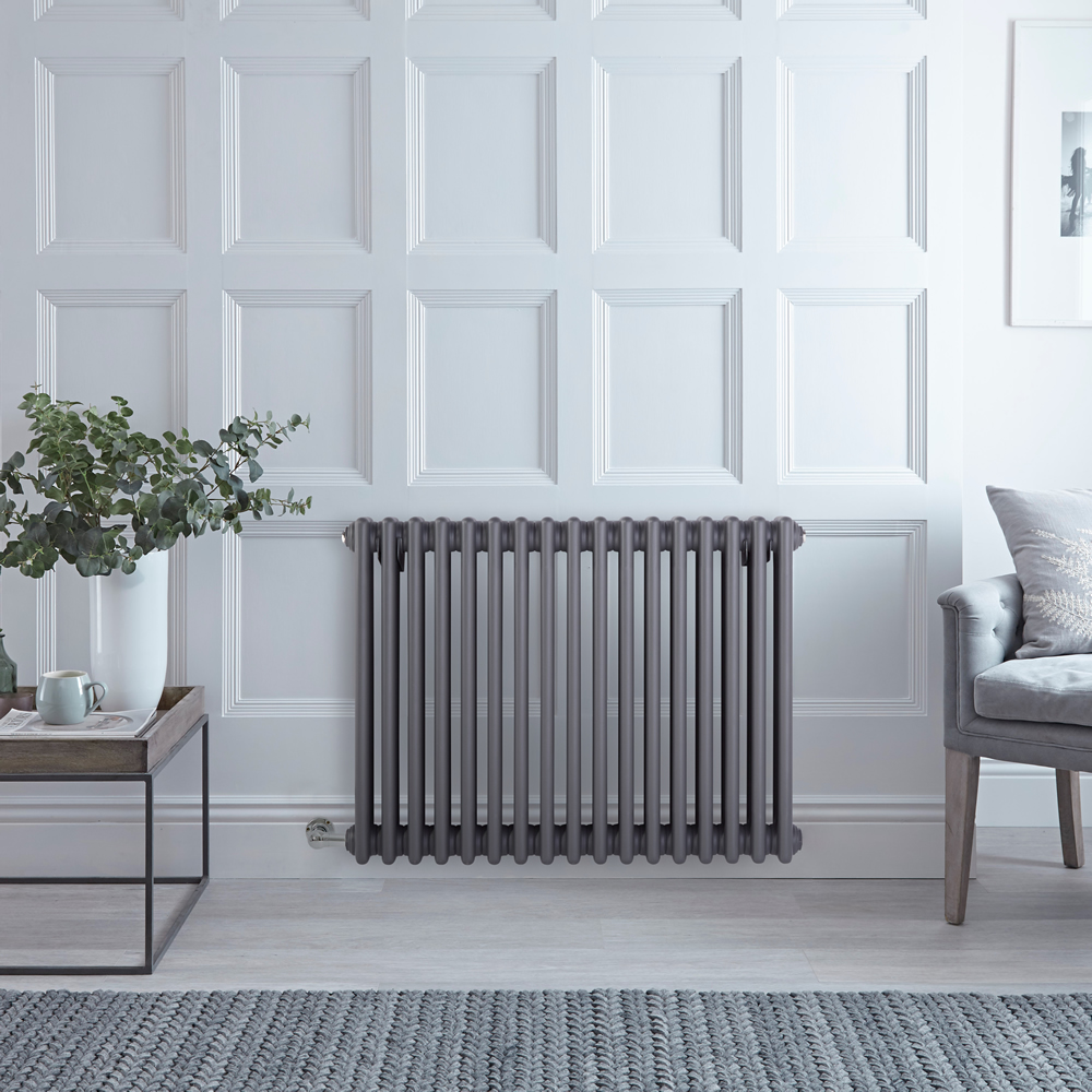 Milano Windsor - Traditional Anthracite 3 Column Electric Radiator 600mm x 765mm (Horizontal)