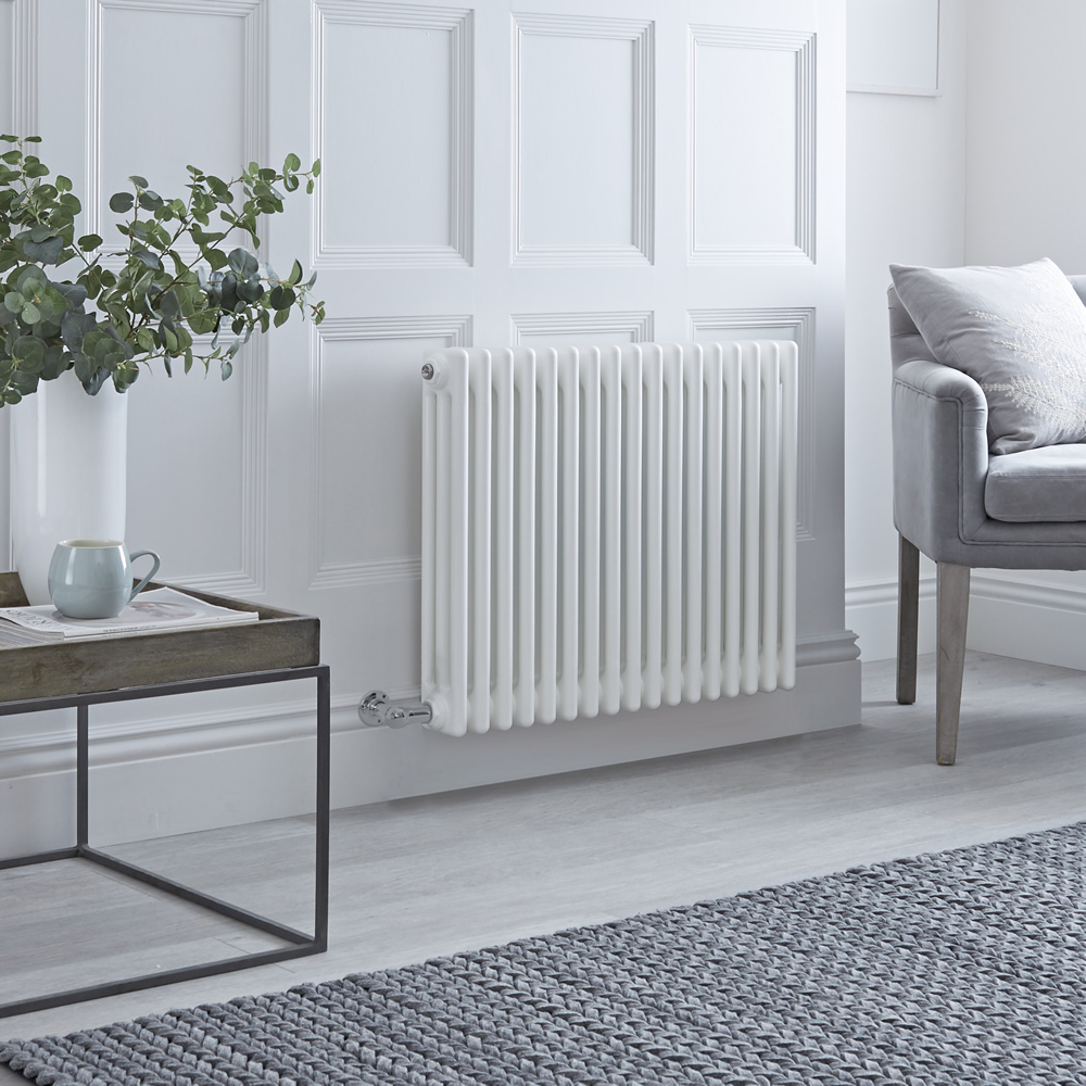 Milano Windsor - Traditional White 3 Column Electric Radiator 600mm x 788mm (Horizontal)
