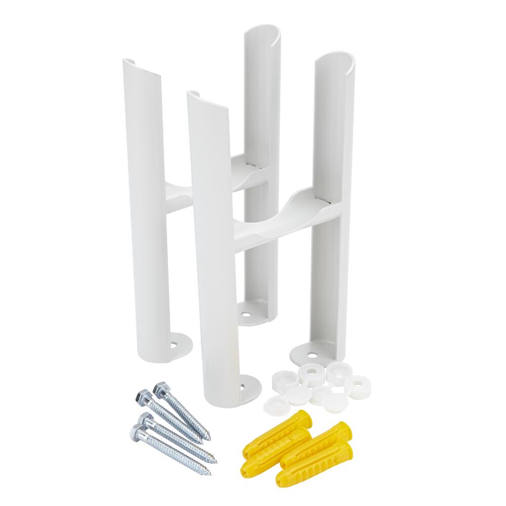 Milano Windsor - White Floor-Mounting Feet for Traditional 3 Column Windsor Radiators