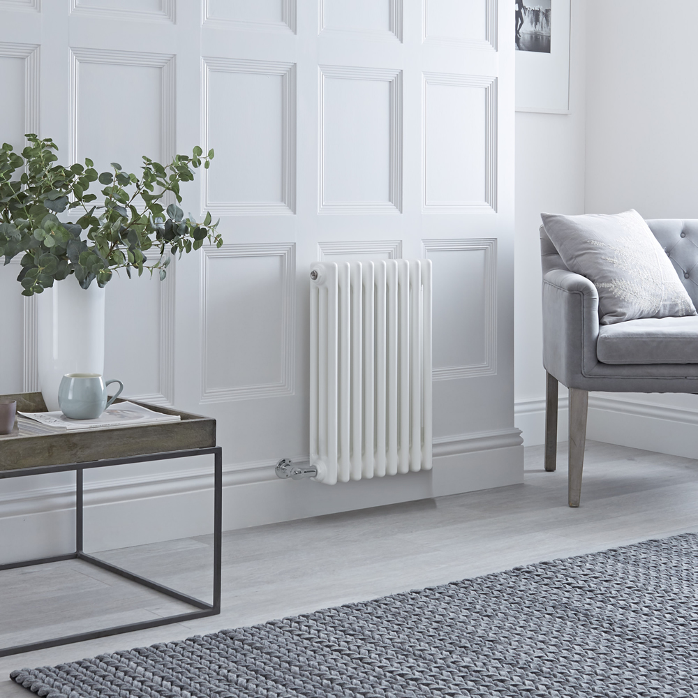 Milano Windsor - Traditional White 3 Column Electric Radiator 600mm x 405mm (Horizontal)