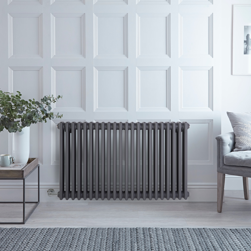 Milano Windsor - Traditional Anthracite 3 Column Electric Radiator 600mm x 990mm (Horizontal)