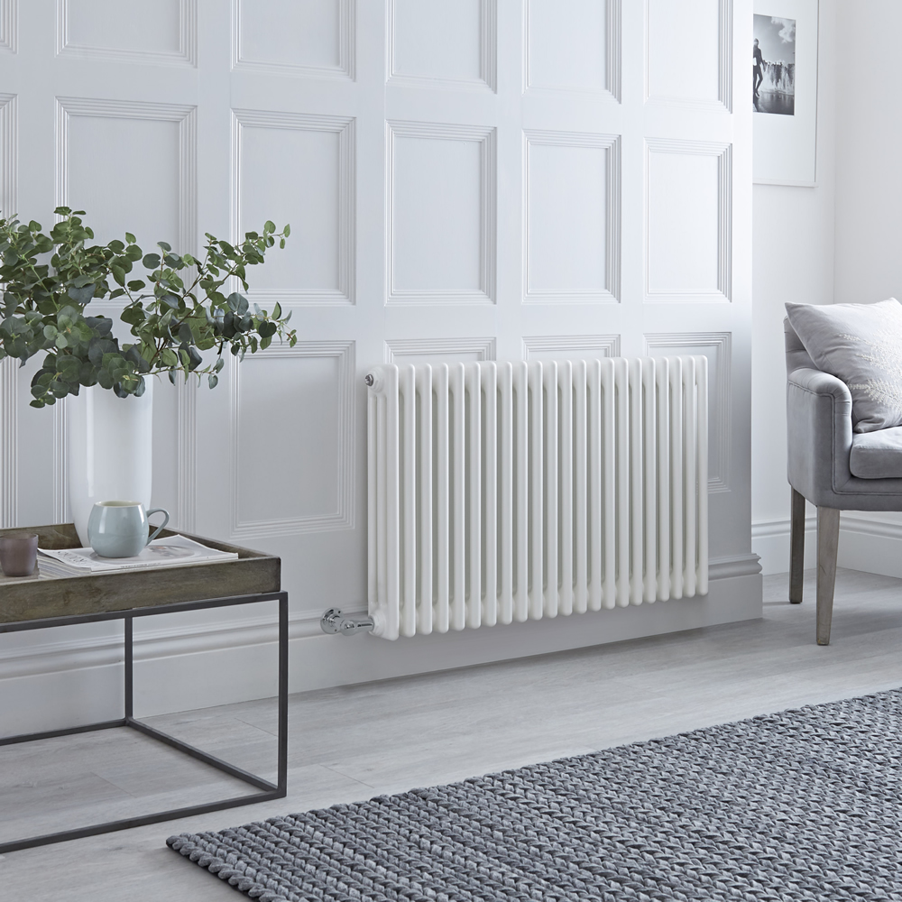 Milano Windsor - Traditional White 3 Column Electric Radiator 600mm x 990mm (Horizontal)