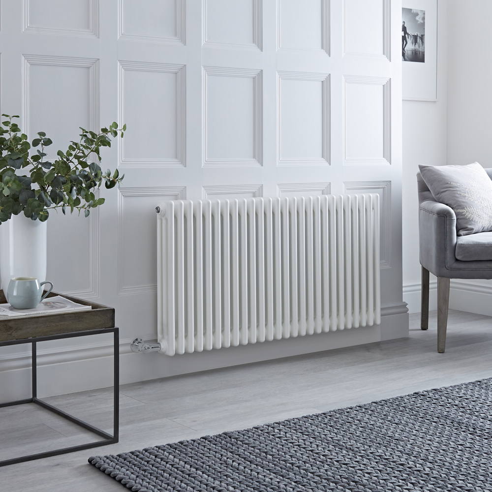 Milano Windsor - Traditional White 3 Column Electric Radiator 600mm x 1160mm (Horizontal)