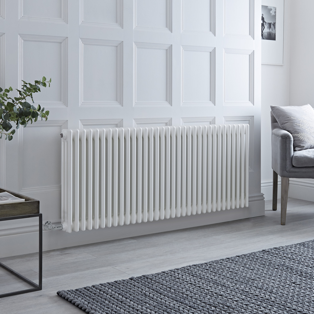Milano Windsor - Traditional White 3 Column Electric Radiator 600mm x 1470mm (Horizontal)