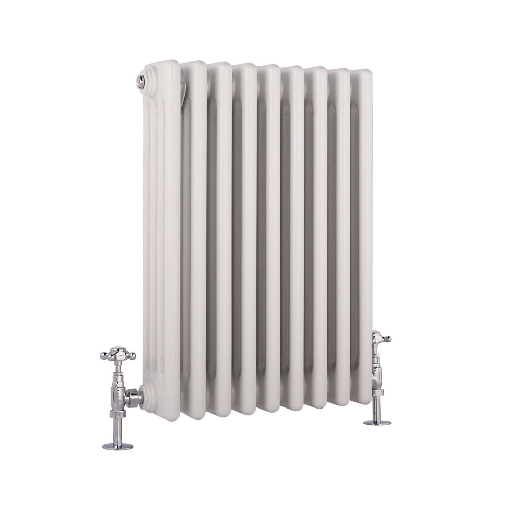 Milano Windsor - White Traditional Horizontal Column Radiator - 600mm x 405mm (Four Column)