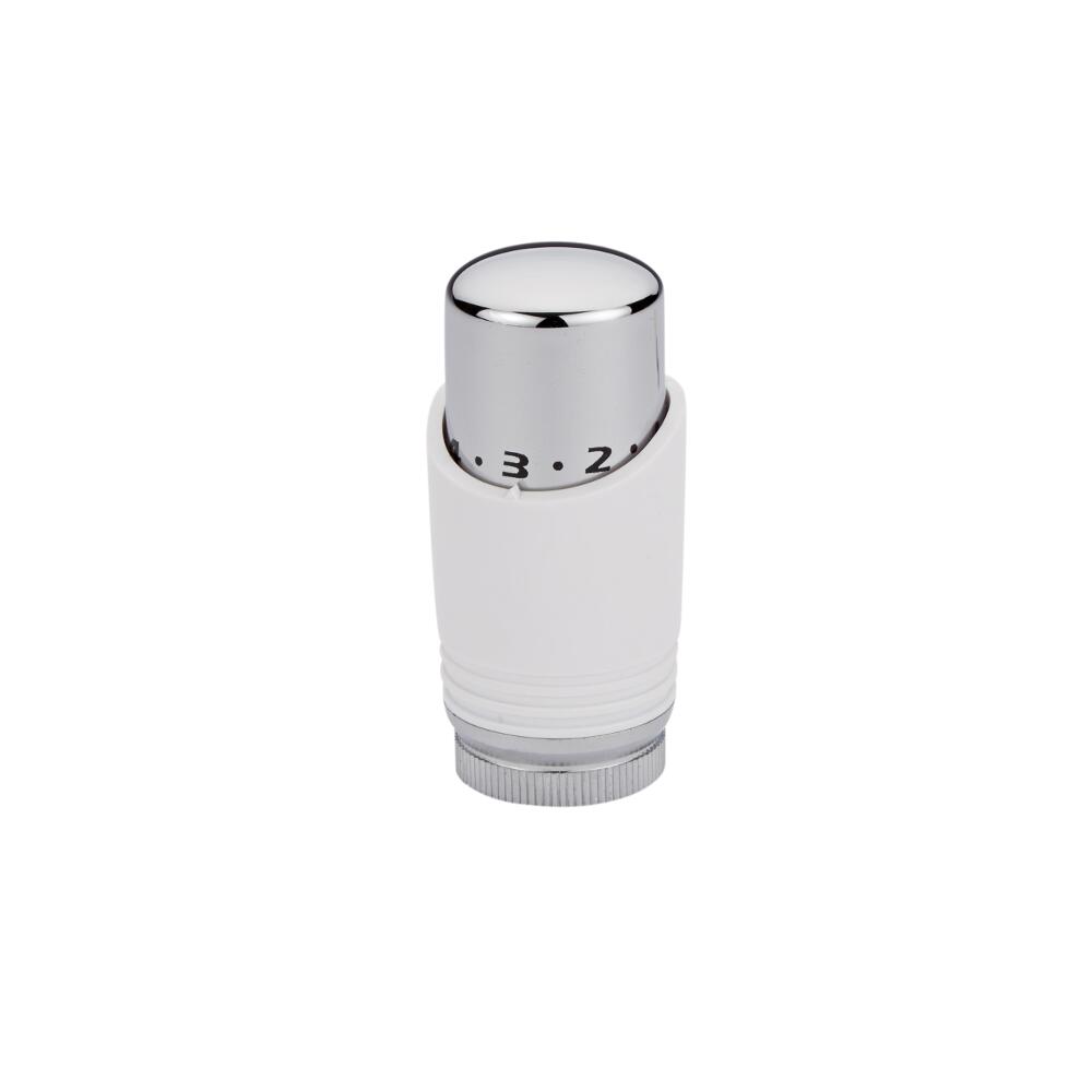 Milano Thermostatic Valve Head - White & Chrome
