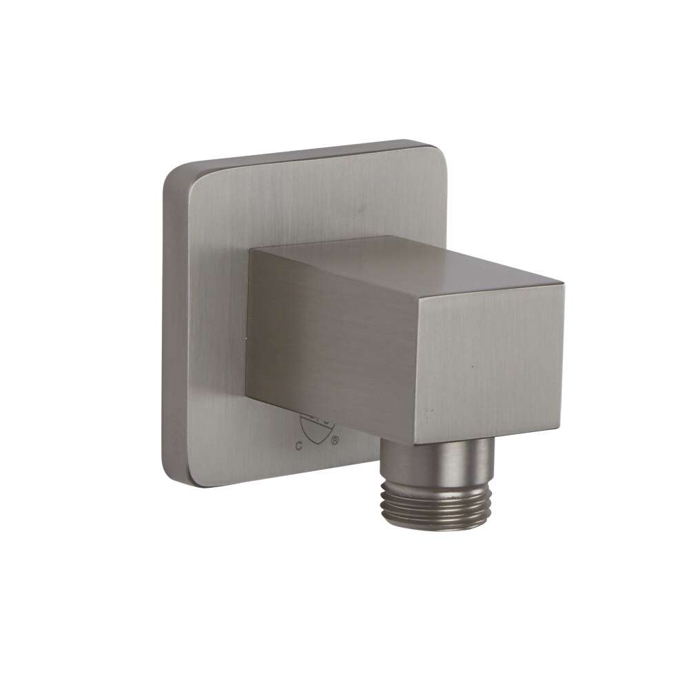 Milano Square Outlet Elbow - Brushed Nickel