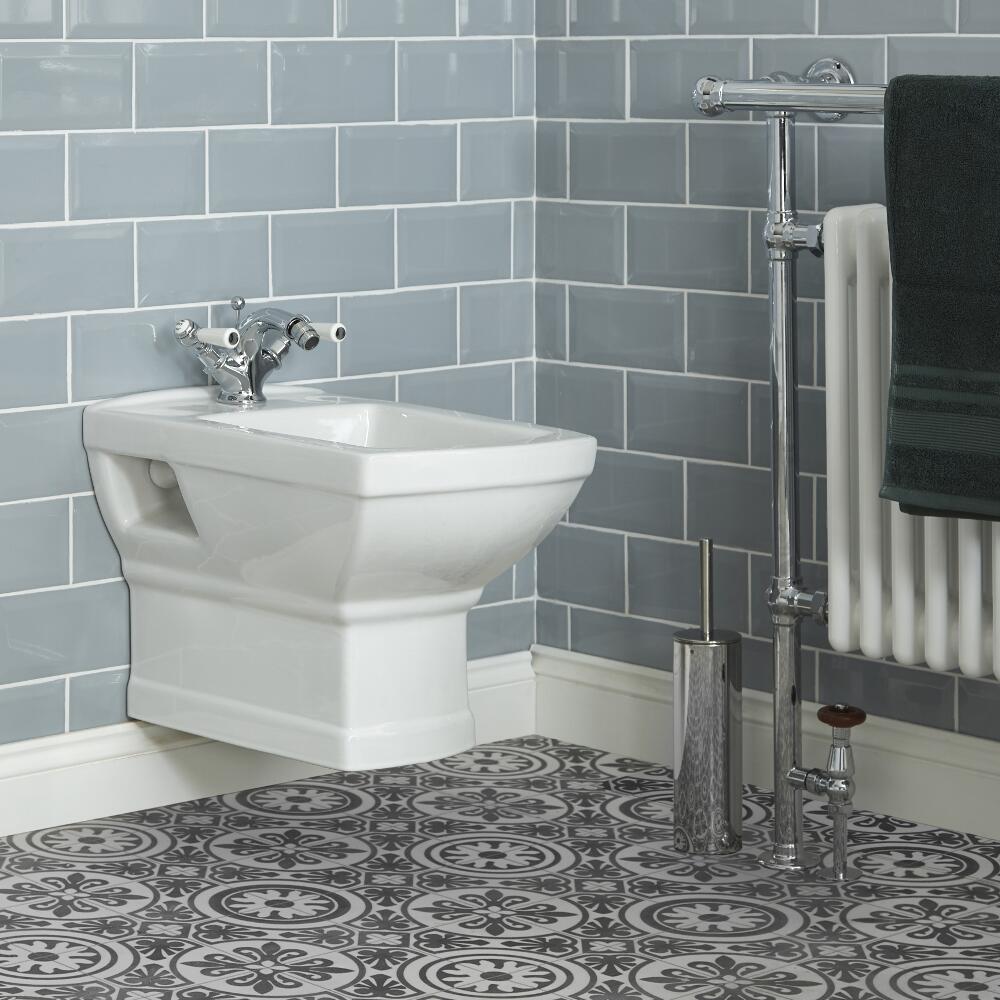 Milano Sandringham - Traditional Wall Hung Bidet with Frame