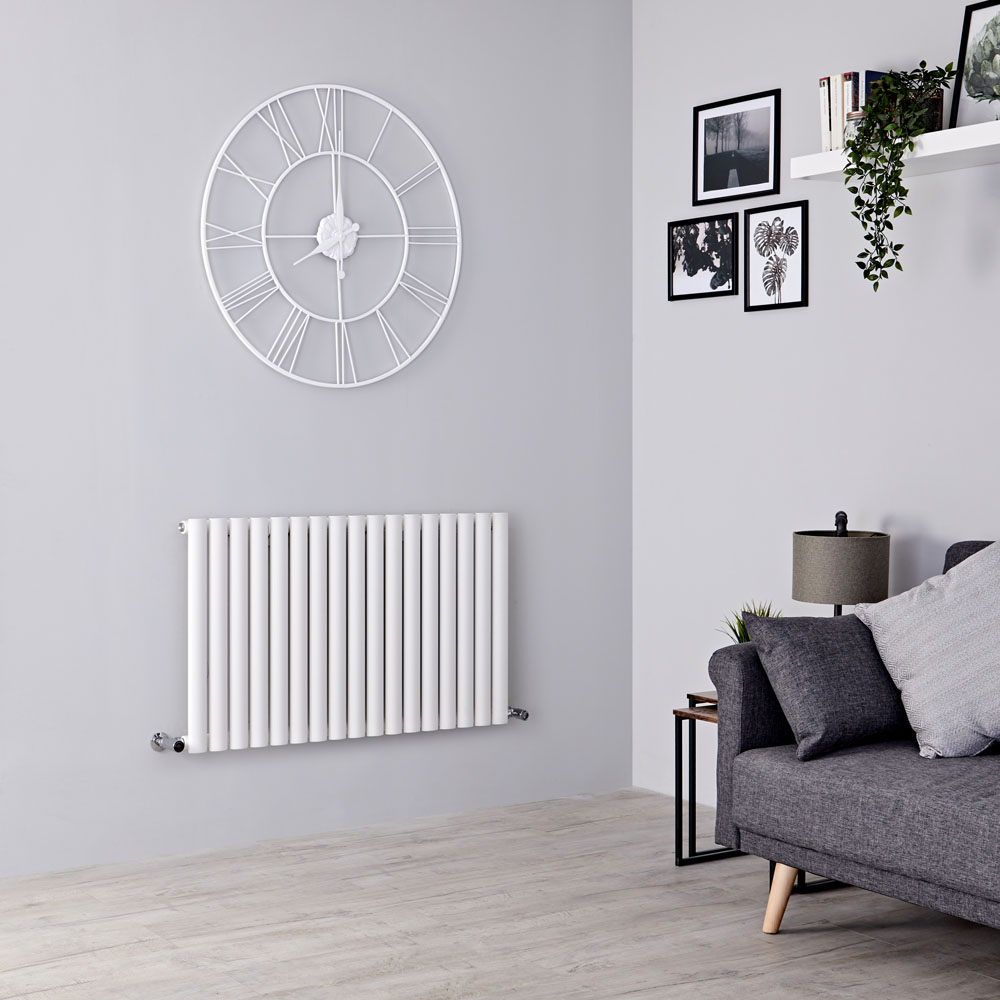 Milano Aruba Aiko - White Horizontal Designer Radiator - 600mm x 1000mm