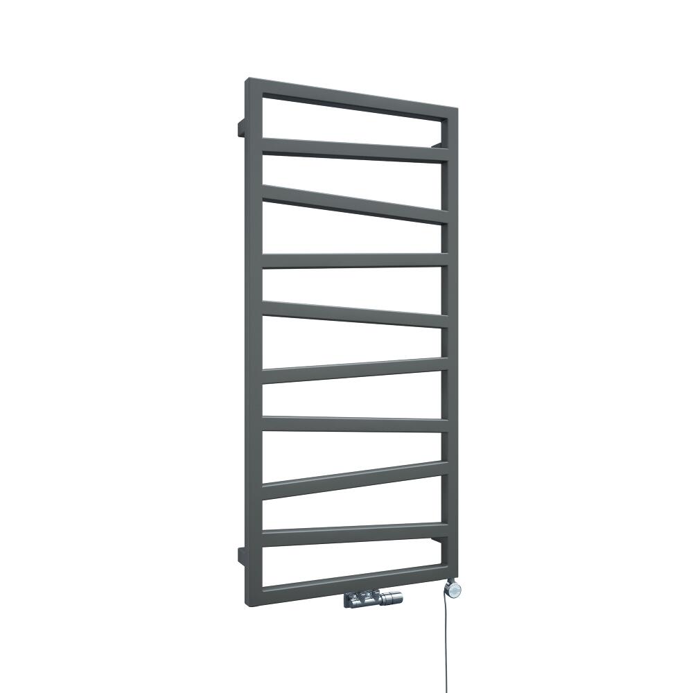 Terma ZigZag - Silver Vertical Heated Towel Rail - 1070mm x 500mm