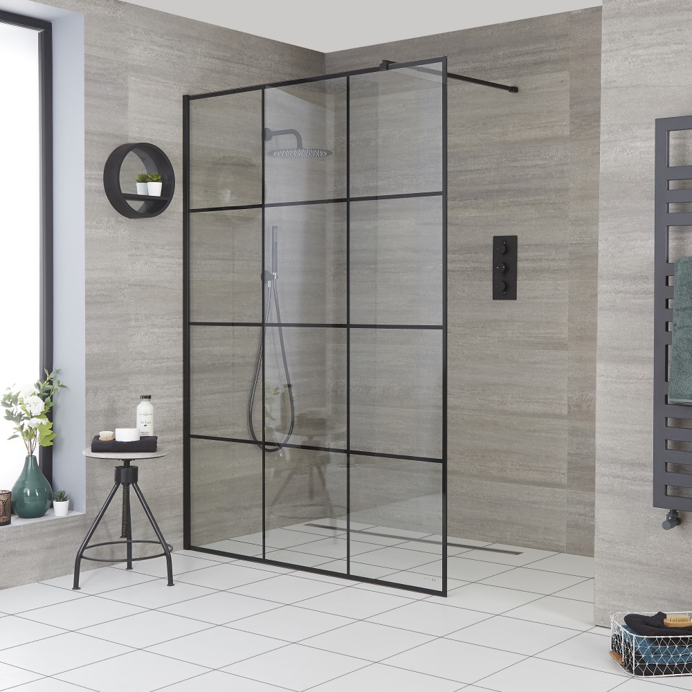 Milano Barq - Wet Room Screen - Choice of Sizes