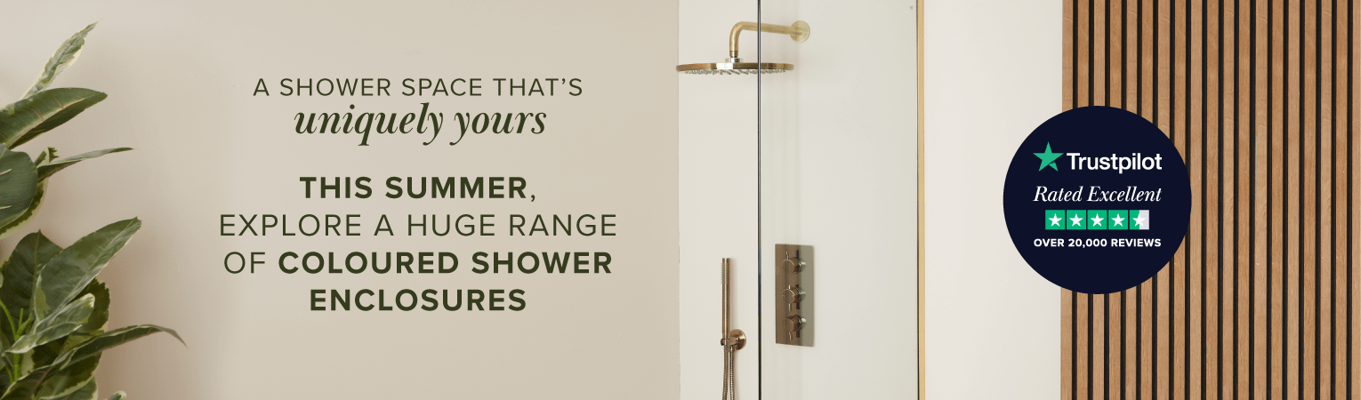  This summer, explore a huge range of coloured showers and enclosures & get an EXTRA 10% OFF when you spend £500 with TENOFF 