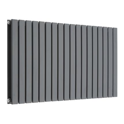Sterling Arlie - Anthracite Horizontal Flat Panel Designer Radiator - 595mm x 1260mm (Double Panel)