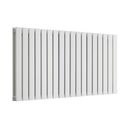 Sterling Arlie - White Horizontal Flat Panel Designer Radiator - 595mm x 1260mm (Double Panel)