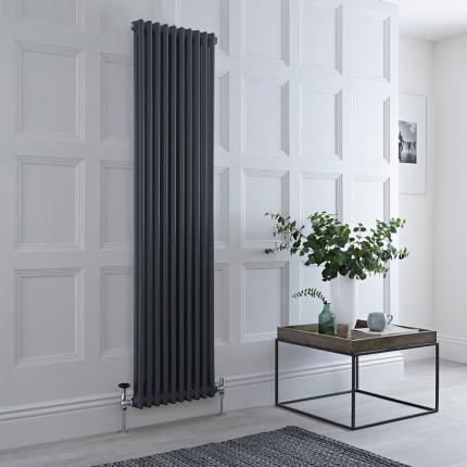 Milano Windsor - Vertical Traditional Column Radiator - 2 Column - Anthracite
