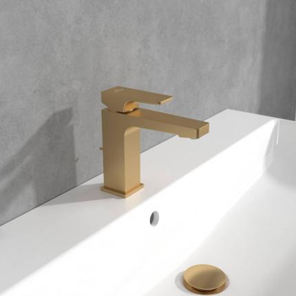 Villeroy & Boch Architectura - Square Mono Basin Mixer Tap with Pop-up Waste - Choice of Finish